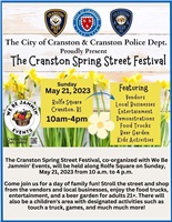 Mayor Hopkins, CPD announce 2023 Cranston Spring Street Festival